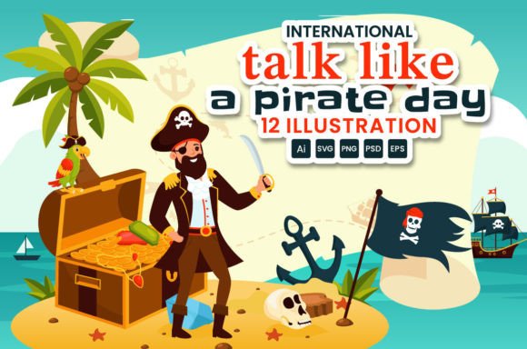 12 International Talk Like a Pirate Day Graphics