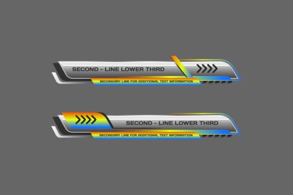 Abstract Modern Lower Third Broadcasting for Small Business Branding