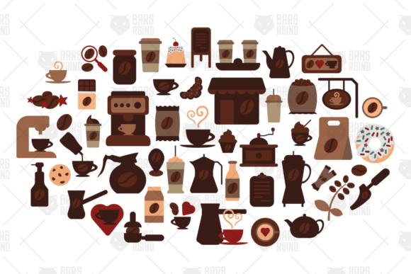 Coffee Symbol Set: A Versatile Graphic Asset for Branding and Marketing