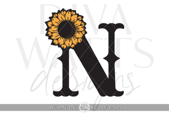 Contemporary Letter N Initial SVG Review for Embroidery Projects