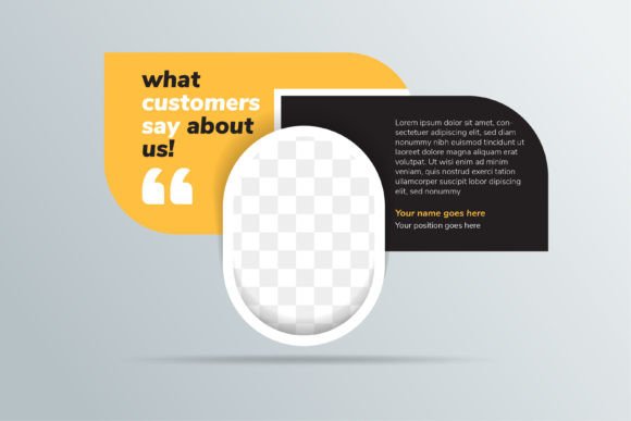 Customers Say Element Banner Photo for Web Elements and Graphics