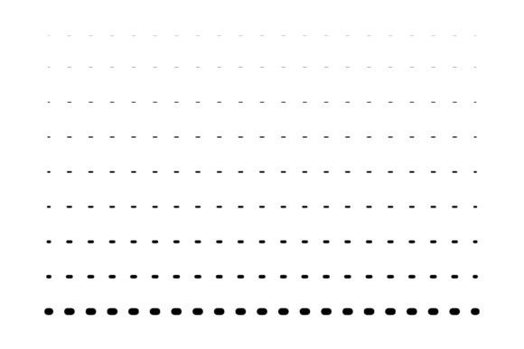 Dotted Horizontal Simple Line Design for Web Elements and Graphics