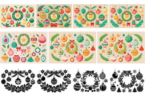 Festive Christmas Decorations Bundle: A Graphic Design Asset for Holiday Content