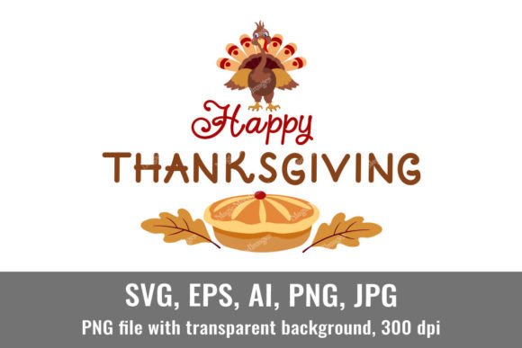 Happy Thanksgiving Text SVG: A Festive Graphic for Handmade Creations