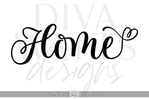 Home Word Art Design SVG for Blog and Website Graphics