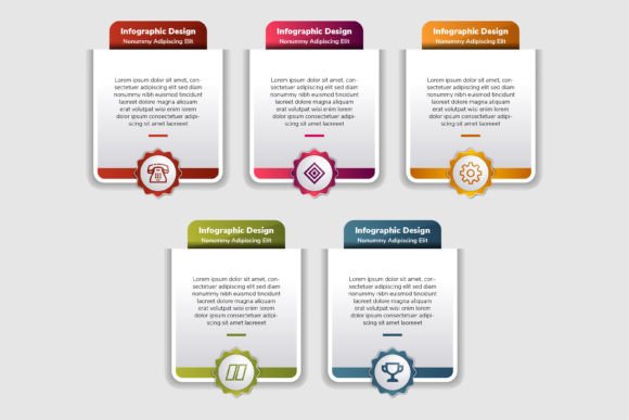 Rectangle Infographic Bedge - A Versatile Graphic Design Asset