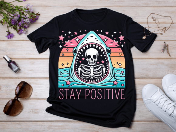 Stay Positive - Funny Summer Skeleton Review
