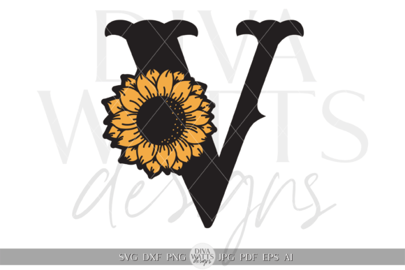 Stylish Letter V Monogram Artwork SVG for Crafts and Graphics