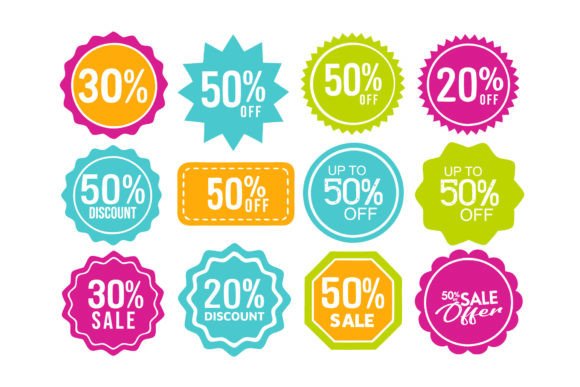 SVG Badges Labels for Sale, Discount - Vibrant Graphics for Handmade Creations