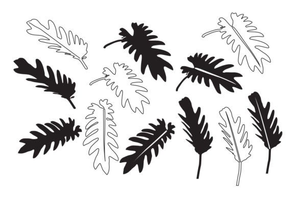Tropical Leaves Graphics Freebie for Branding